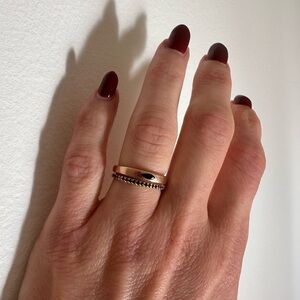 Marrow Fine Jewelry 14k Black Diamond Whisper Half Eternity Band